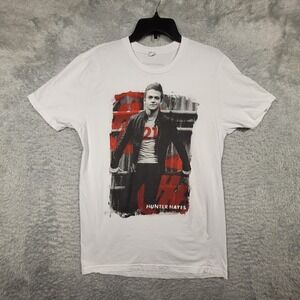Hunter Hayes Summer Tour 2015‎ T-Shirt Mens Large Rockme White Graphic
